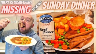 Theres something MISSING from my SUNDAY ROAST  Kershaws BEEF DINNER  Ready Meal  FOOD REVIEW [upl. by Normi]