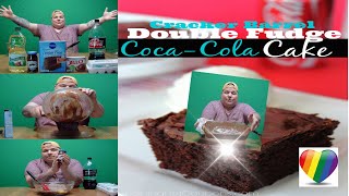 DOUBLE CHOCOLATE FUDGE COCACOLA CAKE RECIPE Friendsgiving ThanksgivingSeries MukbangN’Thangs [upl. by Enaywd600]