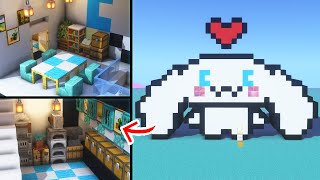 Minecraft  Cinnamoroll House 🤍💙  Tutorial [upl. by Linden405]