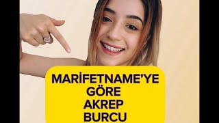 MARİFETNAME’YE göre AKREP BURCU sercankahveci programından  teşekkür ederiz kendilerine ☺️ [upl. by Freeland]