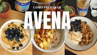 5 Recetas Saludables con AVENA [upl. by Arretal]