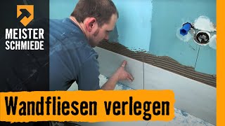 HORNBACH Meisterschmiede  Wandfliesen verlegen [upl. by Schecter]