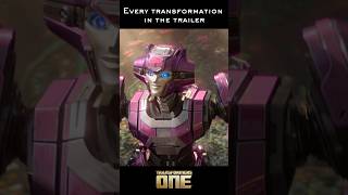 every transformation in the Transformers One trailer shorts [upl. by Ociram838]