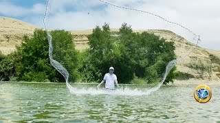 ►►CÓMO TIRAR LA ATARRAYA DESDE EL AGUA│PESCA [upl. by Schreck509]