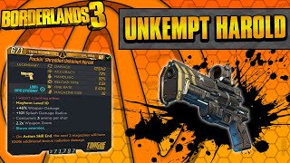 Borderlands 3  Unkempt Harold Legendary Weapon Guide It Returns [upl. by Justus473]