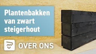 Plantenbakken van steigerhout  OPMAATZAGENnl [upl. by Theresina]