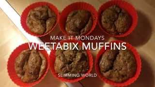 Slimming World Recipes Syn Free  Weetabix Muffins [upl. by Hoxsie]