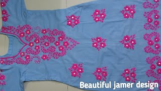 Jamer design Beautiful jamer design হাতের কাজের জামার ডিজাইন [upl. by Bausch]