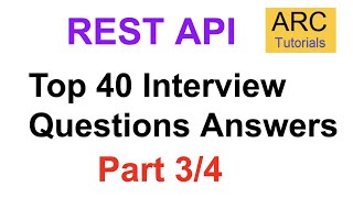 REST API Interview Questions  Part 3  Rest API 40 interview questions Answers Experienced [upl. by Nabala]