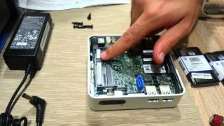 Installing ssd in intel nuc i5 4250u D54250WYK [upl. by Omsare]