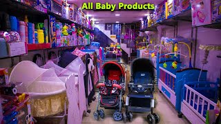 बच्चों के पालनाझूलावॉकरसाइकिल ख़रीदे  Stroller market in delhi  Baby cradle wholesale market [upl. by Vedette]