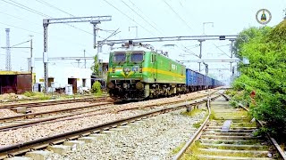 Accelerating WAG9 locomotive suddenly came to a halt at Tughlakabad [upl. by Aira]