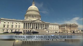 Federal deficit doubled in fiscal year 2023 [upl. by Ramilahs]