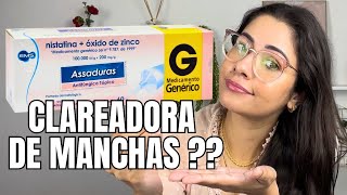 Pomada nistatinaóxido de zinco Antes e depois clareou muito meu rosto 2 meses usando nistatina 😍 [upl. by Crowell]