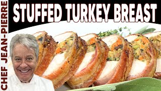 The Best Stuffed Turkey Breast Thanksgiving Recipe  Chef JeanPierre [upl. by Blau]