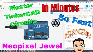 Light up your day with a Neopixel Jewel in Tinkercad Circuits Crazy Easy [upl. by Ludmilla643]