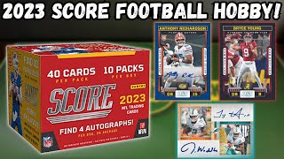 SO MANY CARDS 2023 Panini Score Football Hobby Box Review [upl. by Ennywg594]