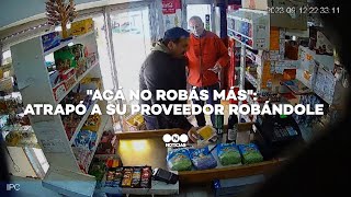 quotAcá NO ROBÁS MÁSquot ATRAPÓ a su proveedor robándole  TELEFE NOTICIAS [upl. by Nnayelhsa270]