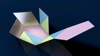 Make 3D Solid Shapes  Pentagonal Antiprism  Пятиугольная антипризма [upl. by Sommer986]