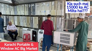 Energy Saving Ship AC Portable amp Window AC Market in Karachi Visit [upl. by Kristi116]