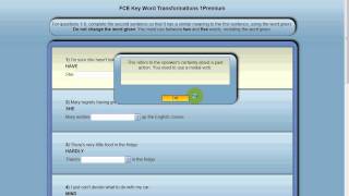 FCE Key Word Transformations [upl. by Mortie107]