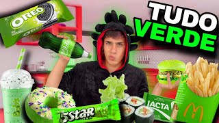 24 HORAS SĆ“ COMENDO COMIDAS VERDES passei mal [upl. by Ynots]