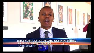 Tumaole Mohlaoli reports on deputy chief justice Moseneke retirement [upl. by Firmin]