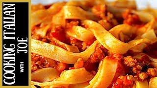 World’s Best Bolognese Pasta Sauce  Cooking Italian with Joe [upl. by Ailedua]