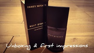 Issey Miyake  Nuit DIssey EDT  Unboxing and first impressions [upl. by Nohtiek249]