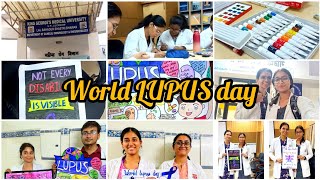 vlog 2 LUPUS awareness poster slogan 💜shorts trending kgmu mbbs neet [upl. by Aital27]