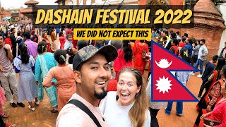 EPIC Dashain Festival 2022 in NEPAL 🇳🇵  Celebrating NEPALs Biggest Festival in Bhaktapur 🇳🇵 [upl. by Magbie]