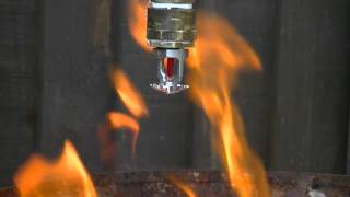 Fire sprinkler test with water [upl. by Sullecram684]