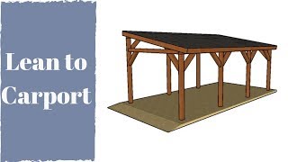 How to Build a Lean to Carport [upl. by Romeon336]