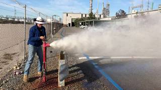 Using a Flexim Clampon Ultrasonic Flow Meter to test the flow of a Fire Hydrant [upl. by Asillem]