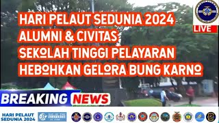 HARI PELAUT SEDUNIA 2024 Alumni amp Civitas Sekolah Tinggi Pelayaran Hebohkan Gelora Bung Karno [upl. by Leik70]