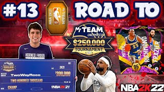 ROAD TO THE 250K TOURNAMENT 13  REDEEMING OUR SECOND PINK DIAMOND TOKEN REWARD NBA 2K22 MyTEAM [upl. by Onailerua900]