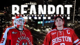 BU Battles Northeastern For Ultimate Boston Hockey Bragging Rights  Dunkin Beanpot Championship [upl. by Kabab]