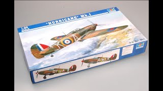 💪👊 Unboxing 1 Construcción Hurricane Mk I de Trumpeter a escala 124 [upl. by Beck898]