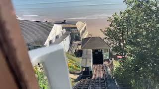 Scarborough  Going down in the South Cliff Lift 21 August 2023 [upl. by Avehs]