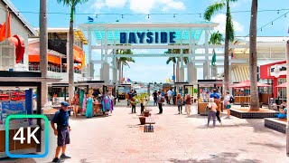 【4K】Walking in Bayside Marketplace Miami  USA 🇺🇸 Florida Miami in 4K [upl. by Eserehs]