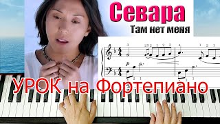 Севара Там Нет Меня Николаев на Пианино Урок Для Начинающих НОТЫ🎵Красивая мелодия [upl. by Ahsehat307]