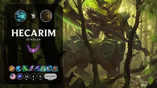 Hecarim Jungle vs Ivern  NA Master Patch 141 [upl. by Yahsan793]