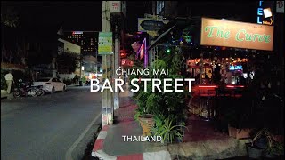 Chiang Mai Bar Street Loi Kroh Road 2024 View Walk Thailand Nightlife [upl. by Riehl]