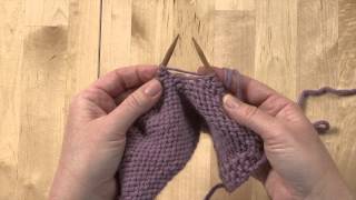 Knit into a Double Yarn Over [upl. by Chellman]