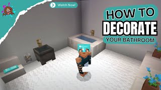 How To Decorate A Bathroom In Minecraft [upl. by Oag]