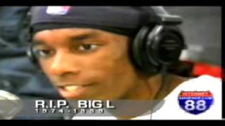 Big L freestyle 1998 on 88 hiphopcom RIP [upl. by Enaed]