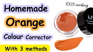 How to make orange colour corrector at home  Diy orange color corrector [upl. by Tinor438]