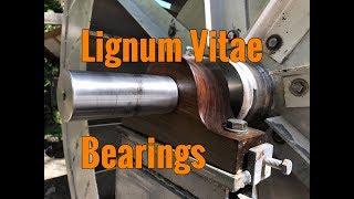 Installing Lignum Vitae Bearings on Waterwheel [upl. by Llenroc]