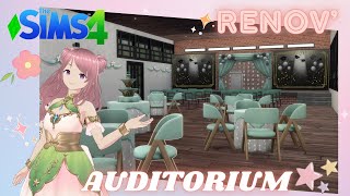 🛠️​Rénovation 🎈 Auditorium🎓 SpeedBuild  Sims 4 [upl. by Kissiah]