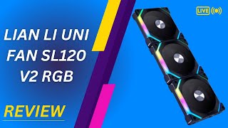 Lian Li UNI Fan SL120 V2 RGB Black Triple Pack with Controller Review [upl. by Teevens315]